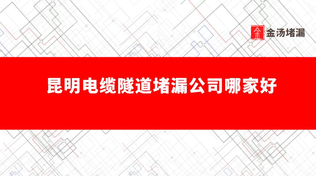 昆明電纜隧道蜜桃视频无码区在线观看公司哪家好1
