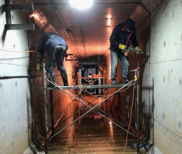 地下管廊漏水蜜桃视频无码区在线观看(鋼混結構廊道漏水維修)